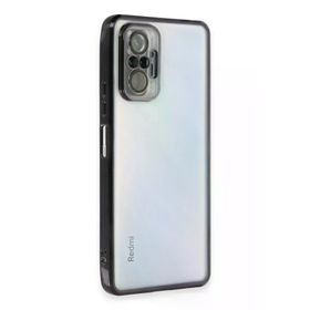 Newface Xiaomi Redmi Note 10 Pro Siyah Razer Lensli Silikon Kılıf