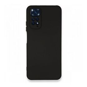 Newface Xiaomi Redmi Note 11 Nano İçi Kadife Silikon Siyah Cep Telefonu Kılıfı
