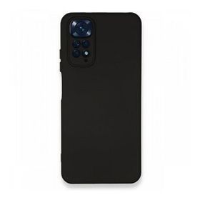 Newface Xiaomi Redmi Note 11 Nano İçi Kadife Silikon Siyah Cep Telefonu Kılıfı