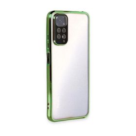 Newface Xiaomi Redmi Note 11 Razer Lensli Silikon Yeşil Cep Telefonu Kılıfı