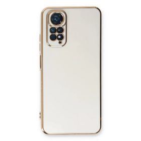 Newface Xiaomi Redmi Note 11 Volet Silikon Beyaz Cep Telefonu Kılıfı