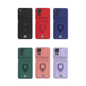 Newface Xiaomi Redmi Note 12 Pro 4G Zuma Kartvizitli Yüzüklü Silikon Kırmızı Cep Telefonu Kılıfı
