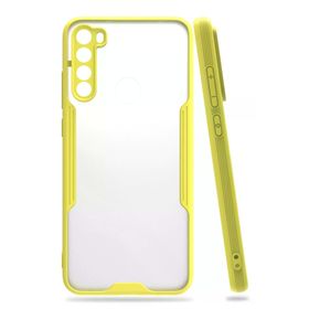 Newface Xiaomi Redmi Note 8 Platin Silikon Sarı Cep Telefonu Kılıfı