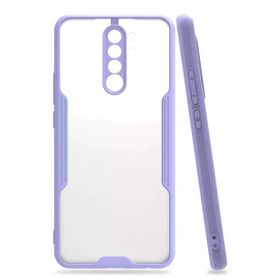 Newface Xiaomi Redmi Note 8 Pro Platin Silikon Lila Cep Telefonu Kılıfı
