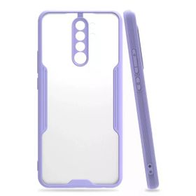 Newface Xiaomi Redmi Note 8 Pro Platin Silikon Lila Cep Telefonu Kılıfı