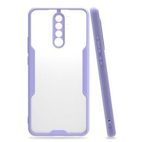 Newface Xiaomi Redmi Note 8 Pro Platin Silikon Lila Cep Telefonu Kılıfı