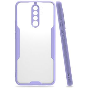 Newface Xiaomi Redmi Note 8 Pro Platin Silikon Lila Cep Telefonu Kılıfı