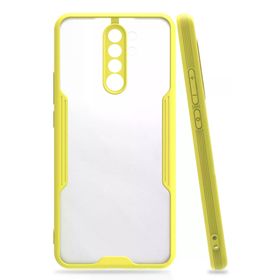 Newface Xiaomi Redmi Note 8 Pro Platin Silikon Sarı Cep Telefonu Kılıfı
