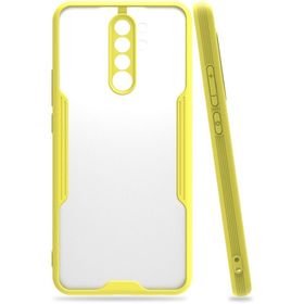 Newface Xiaomi Redmi Note 8 Pro Platin Silikon Sarı Cep Telefonu Kılıfı