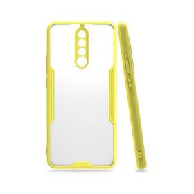 Newface Xiaomi Redmi Note 8 Pro Platin Silikon Sarı Cep Telefonu Kılıfı