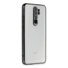 Newface Xiaomi Redmi Note 8 Pro Razer Lensli Silikon Siyah Cep Telefonu Kılıfı
