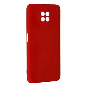 Newface Xiaomi Redmi Note 9 5G Nano İçi Kadife Silikon Kırmızı Kılıf