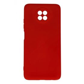 Newface Xiaomi Redmi Note 9 5G Nano İçi Kadife Silikon Kırmızı Kılıf