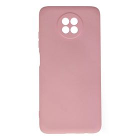 Newface Xiaomi Redmi Note 9 5G Nano İçi Kadife Silikon Pembe Kılıf