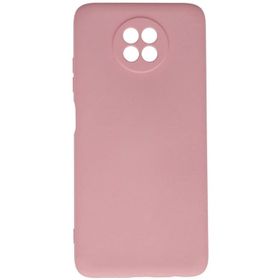 Newface Xiaomi Redmi Note 9 5G Nano İçi Kadife Silikon Pembe Kılıf