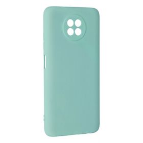 Newface Xiaomi Redmi Note 9 5G Nano İçi Kadife Silikon Turkuaz Kılıf