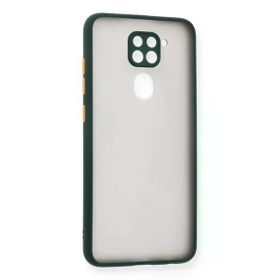 Newface Xiaomi Redmi Note 9 Montreal Silikon Kapak Yeşil Cep Telefonu Kılıfı