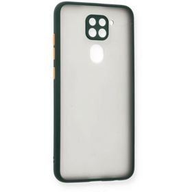 Newface Xiaomi Redmi Note 9 Montreal Silikon Kapak Yeşil Cep Telefonu Kılıfı