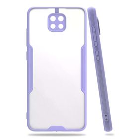 Newface Xiaomi Redmi Note 9 Platin Silikon Lila Cep Telefonu Kılıfı