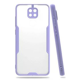 Newface Xiaomi Redmi Note 9 Platin Silikon Lila Cep Telefonu Kılıfı