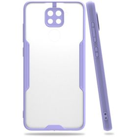 Newface Xiaomi Redmi Note 9 Platin Silikon Lila Cep Telefonu Kılıfı