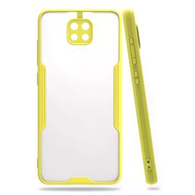 Newface Xiaomi Redmi Note 9 Platin Silikon Sarı Cep Telefonu Kılıfı