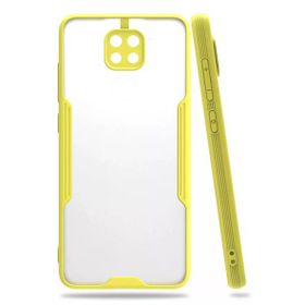 Newface Xiaomi Redmi Note 9 Platin Silikon Sarı Cep Telefonu Kılıfı