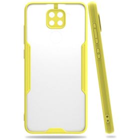 Newface Xiaomi Redmi Note 9 Platin Silikon Sarı Cep Telefonu Kılıfı
