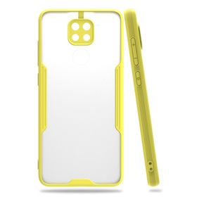Newface Xiaomi Redmi Note 9 Platin Silikon Sarı Cep Telefonu Kılıfı