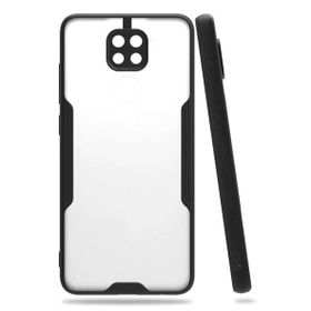 Newface Xiaomi Redmi Note 9 Platin Silikon Siyah Kılıf