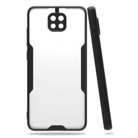 Newface Xiaomi Redmi Note 9 Platin Silikon Siyah Kılıf