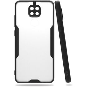 Newface Xiaomi Redmi Note 9 Platin Silikon Siyah Kılıf