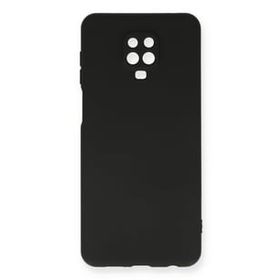 Newface Xiaomi Redmi Note 9 Pro Nano İçi Kadife Silikon Siyah Kılıf