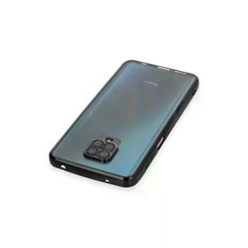 Newface Xiaomi Redmi Note 9 Pro Razer Lensli Silikon Siyah Cep Telefonu Kılıfı