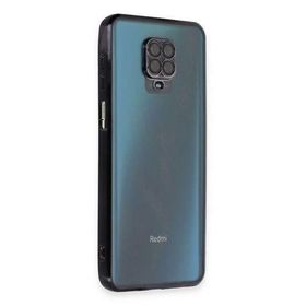 Newface Xiaomi Redmi Note 9 Pro Razer Lensli Silikon Siyah Cep Telefonu Kılıfı