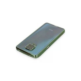 Newface Xiaomi Redmi Note 9 Pro Razer Lensli Silikon Yeşil Kılıf