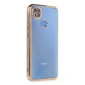 Newface Xiaomi Redmi Note 9C Razer Lensli Silikon Gold Cep Telefonu Kılıfı