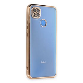 Newface Xiaomi Redmi Note 9C Razer Lensli Silikon Gold Cep Telefonu Kılıfı