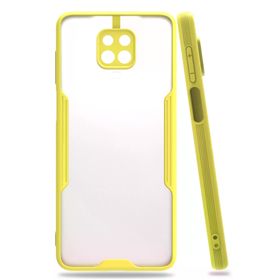 Newface Xiaomi Redmi Note 9S Platin Silikon Sarı Kılıf