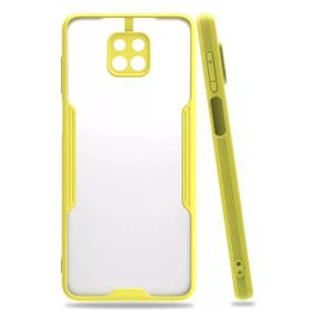 Newface Xiaomi Redmi Note 9S Platin Silikon Sarı Kılıf