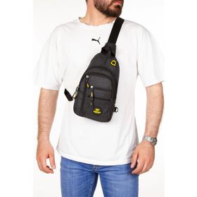 Newish Polo 2233 Accessories Keten Kumaş Siyah Su Geçirmez Usb Çıkışlı Bel Çapraz Omuz Çanta