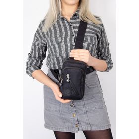 Newish Polo Body Bag Çapraz Siyah Sırt ve Göğüs Çantası