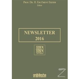 Newsletter 2016 - H. Ercüment Erdem