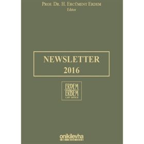 Newsletter 2016 - H. Ercüment Erdem