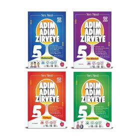 Newton 4 Kitap 5. Sınıf Matematik+Fen+Türkçe+Sosyal Adım Adım Zirveye Soru Bankası