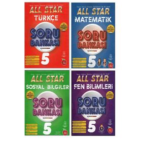 Newton 4 Kitap 5. Sınıf Matematik+fen+türkçe+sosyal All Star Soru Bankası