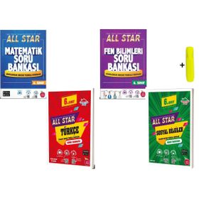 Newton 6. Sınıf 4 Kitap Matematik+Fen+Türkçe+Sosyal All Star Soru Bankası