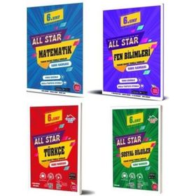 Newton 6. Sınıf 4 Kitap Matematik+Fen+Türkçe+Sosyal All Star Soru Bankası