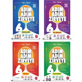 Newton 6. Sınıf Matematik+Fen+Türkçe+Sosyal Adım Adım Zirveye 4 Kitap Soru Bankası