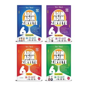 Newton 6. Sınıf Matematik+Fen+Türkçe+Sosyal Adım Adım Zirveye 4 Kitap Soru Bankası